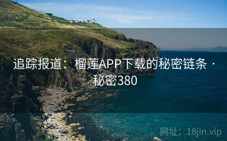 追踪报道：榴莲APP下载的秘密链条 · 秘密380