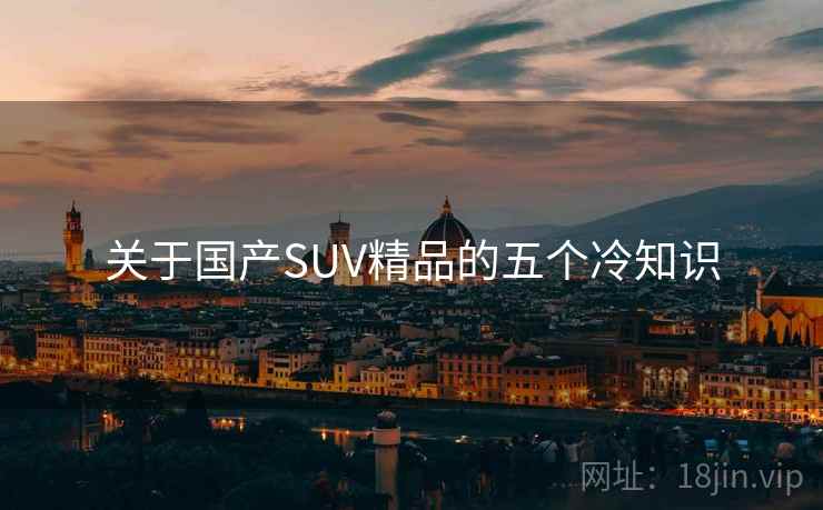 关于国产SUV精品的五个冷知识 关于国产SUV精品的五个冷知识