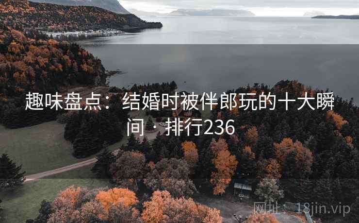 趣味盘点:结婚时被伴郎玩的十大瞬间 · 排行236
